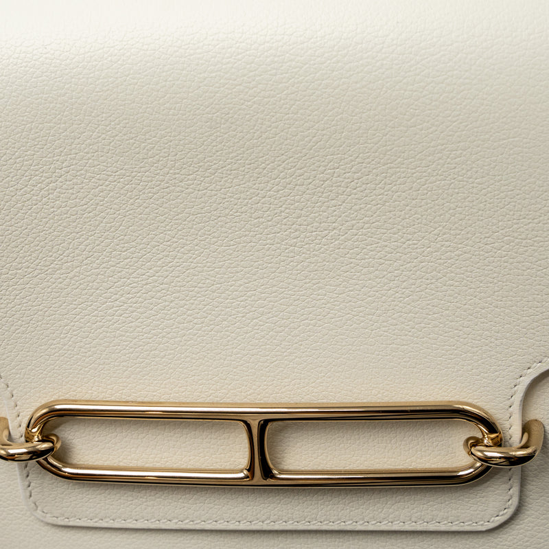Hermes Mini Roulis Evercolor Blanc LGHW Stamp U