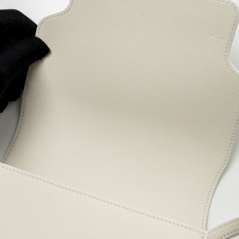 Hermes Mini Roulis Evercolor Blanc LGHW Stamp U