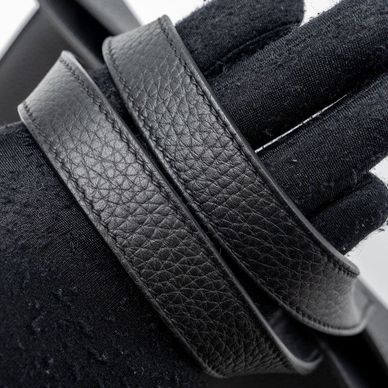 Hermes Halzan 31 Clemence Black GHW Stamp B