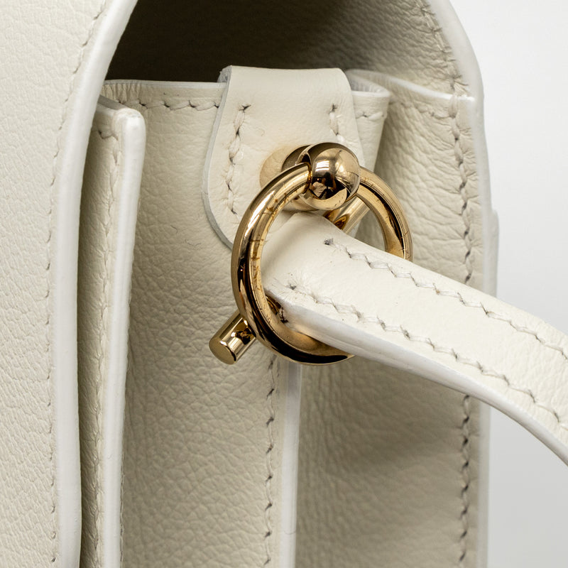 Hermes Mini Roulis Evercolor Blanc LGHW Stamp U