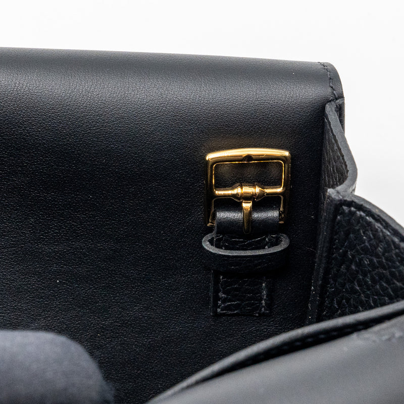 Hermes Halzan 31 Clemence Black GHW Stamp B