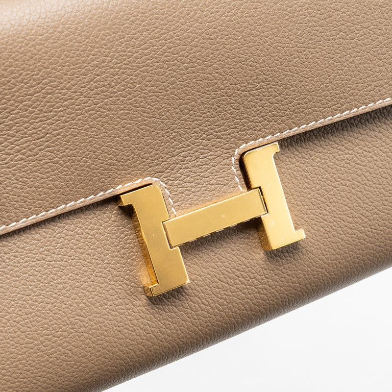 Hermes Constance To Go Evercolor Etoupe GHW Stamp B