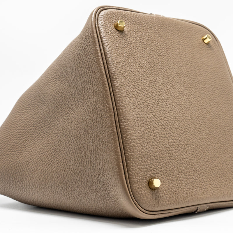 Hermes Picotin 22 Clemence Etoupe GHW stamp Y