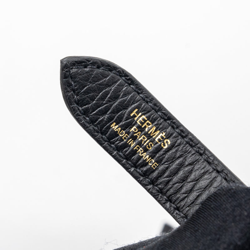Hermes Halzan 31 Clemence Black GHW Stamp B