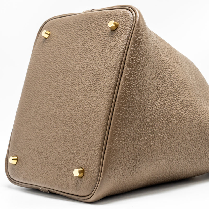 Hermes Picotin 22 Clemence Etoupe GHW stamp Y