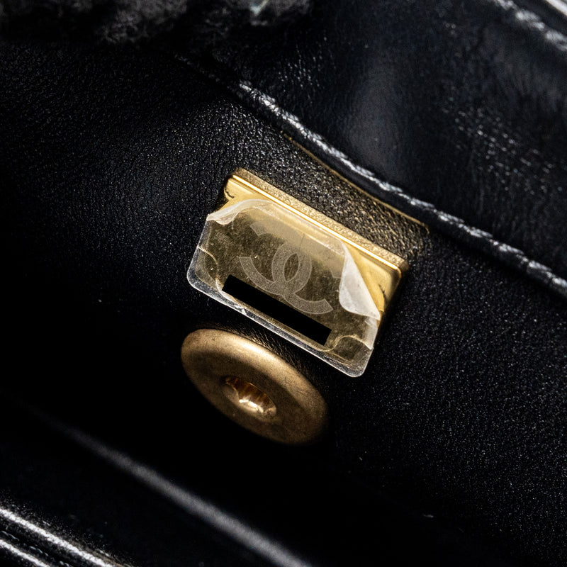 Chanel Small Coco Handle Limited Edition Smooth Calfskin Black GHW(Microchip)