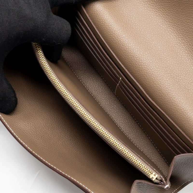Hermes Constance To Go Evercolor Etoupe GHW Stamp B