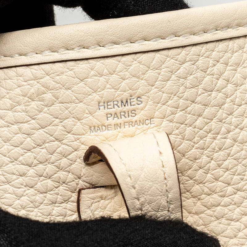 Hermes Mini Evelyne Clemence Nata SHW Stamp U