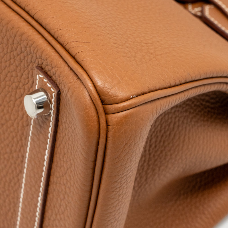 Hermes Birkin 30 Togo Gold SHW Stamp A