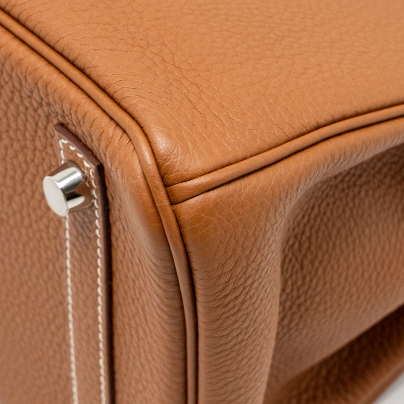 Hermes Birkin 30 Togo Gold SHW Stamp A