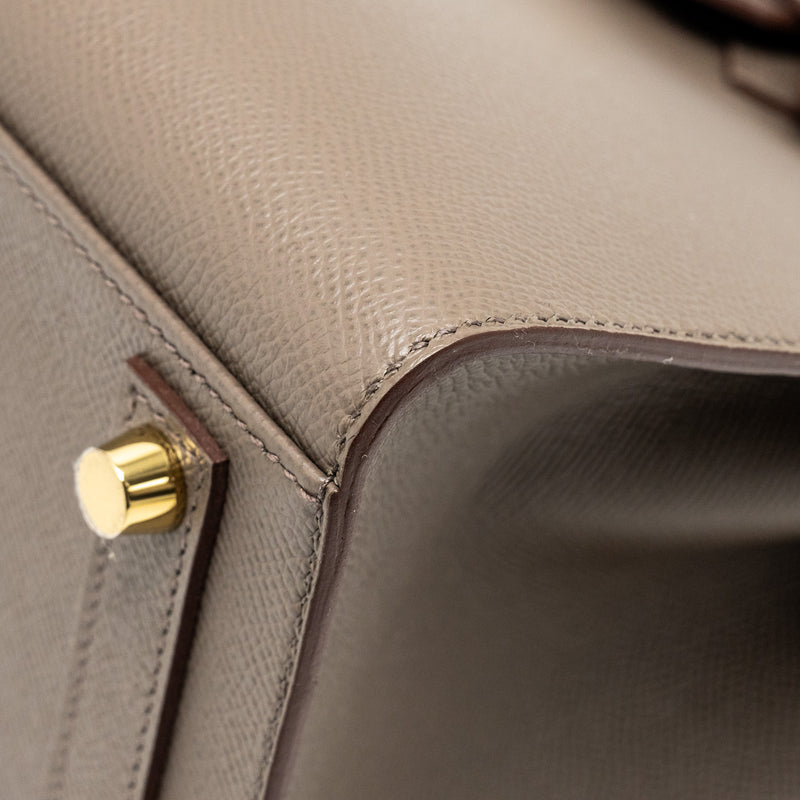 Hermes Birkin 30 sellier epsom Gris Etain GHW stamp Z