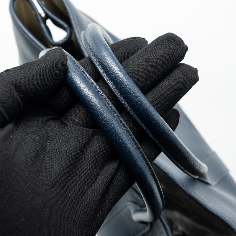 Hermes Garden Party 36 Negonda Blue indigo SHW Stamp Square L