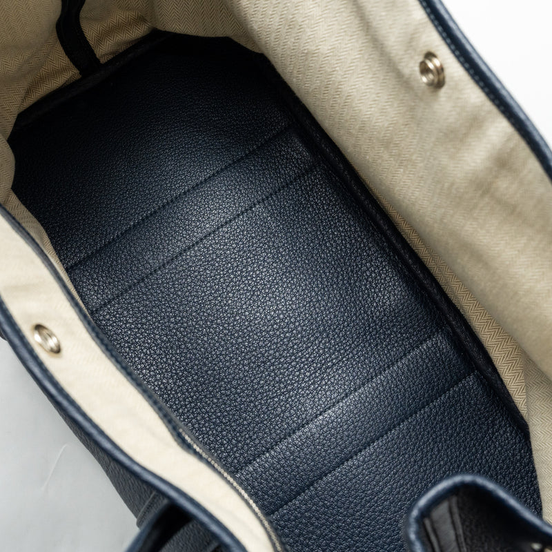 Hermes Garden Party 36 Negonda Blue indigo SHW Stamp Square L