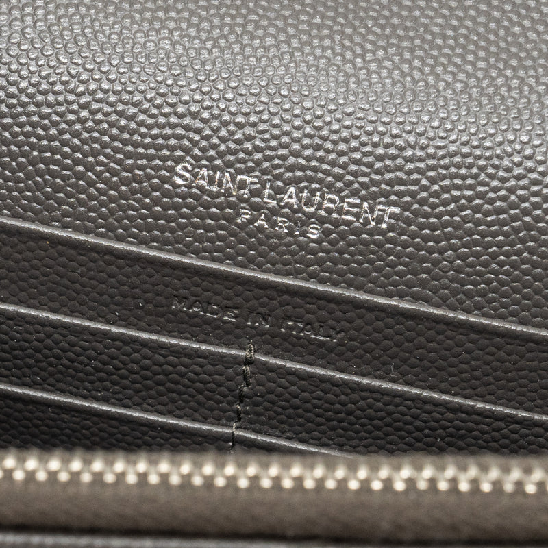 Saint Laurent/YSL Envelop Chain Bag Calfskin Grey SHW