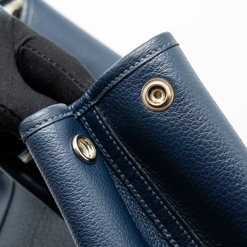 Hermes Garden Party 36 Negonda Blue indigo SHW Stamp Square L