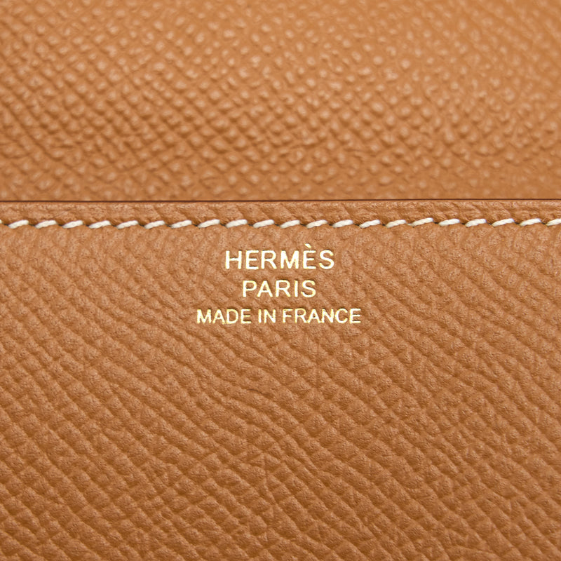 Hermes Clic 16 Wallet Epsom Gold GHW Stamp B