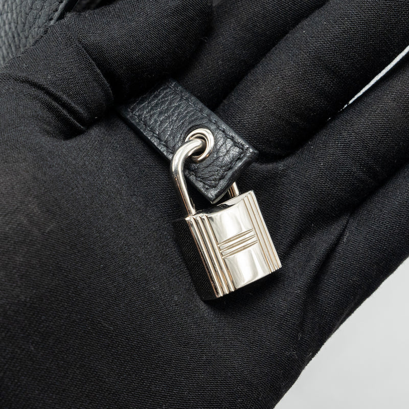 Hermes Picotin 22 Clemence black / caramel SHW stamp A