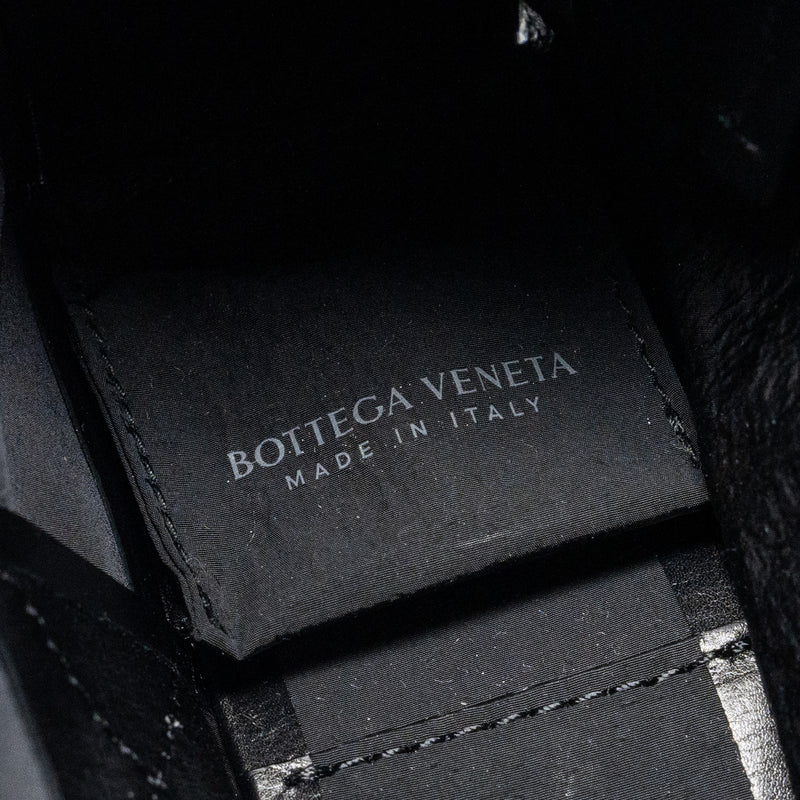 Bottega Veneta Small Cassette Bag Lambskin Black SHW