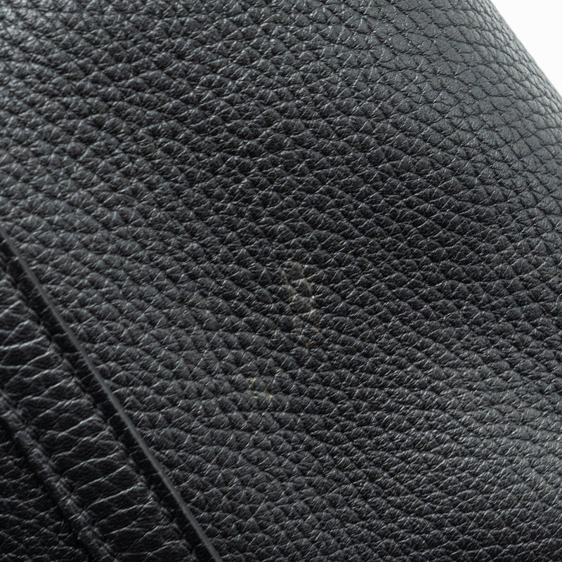 Hermes Picotin 22 Clemence black / caramel SHW stamp A