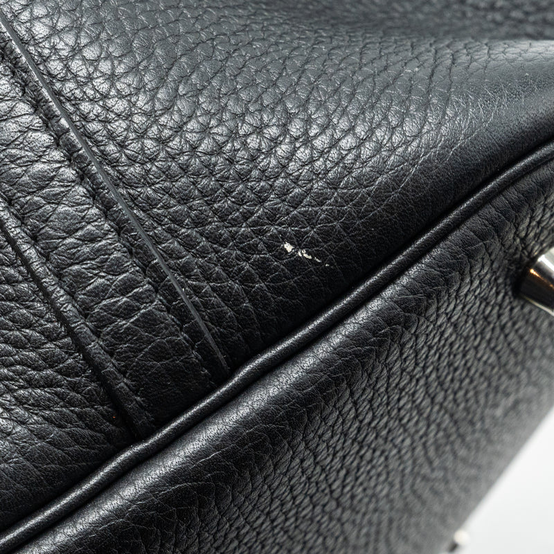 Hermes Picotin 22 Clemence black / caramel SHW stamp A