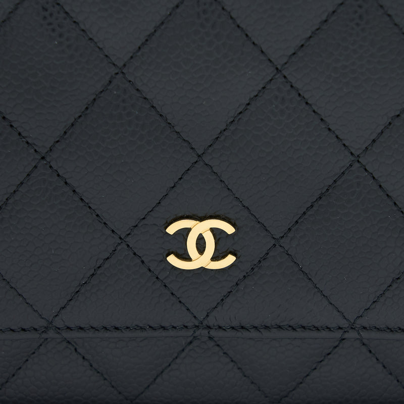 Chanel Classic Wallet on Chain Caviar Black GHW