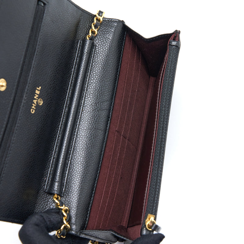 Chanel Classic Wallet on Chain Caviar Black GHW