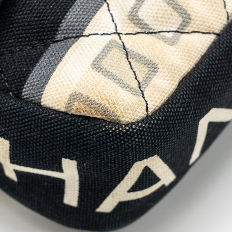 Chanel Le Train Flap Bag Fabric Multicolour SHW