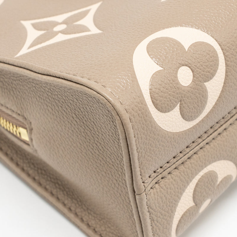 Louis Vuitton OnTheGo East West Monogram Empreinte Leather Dove/Cream GHW