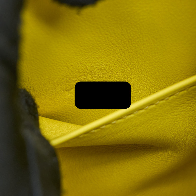 Hermes Mini Lindy Ostrich Jaune Citron SHW Stamp Y