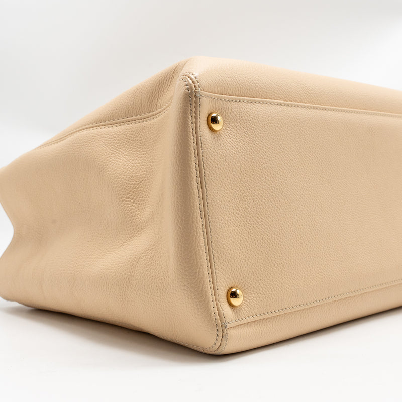 Chanel Cerf Tote Bag caviar beige GHW