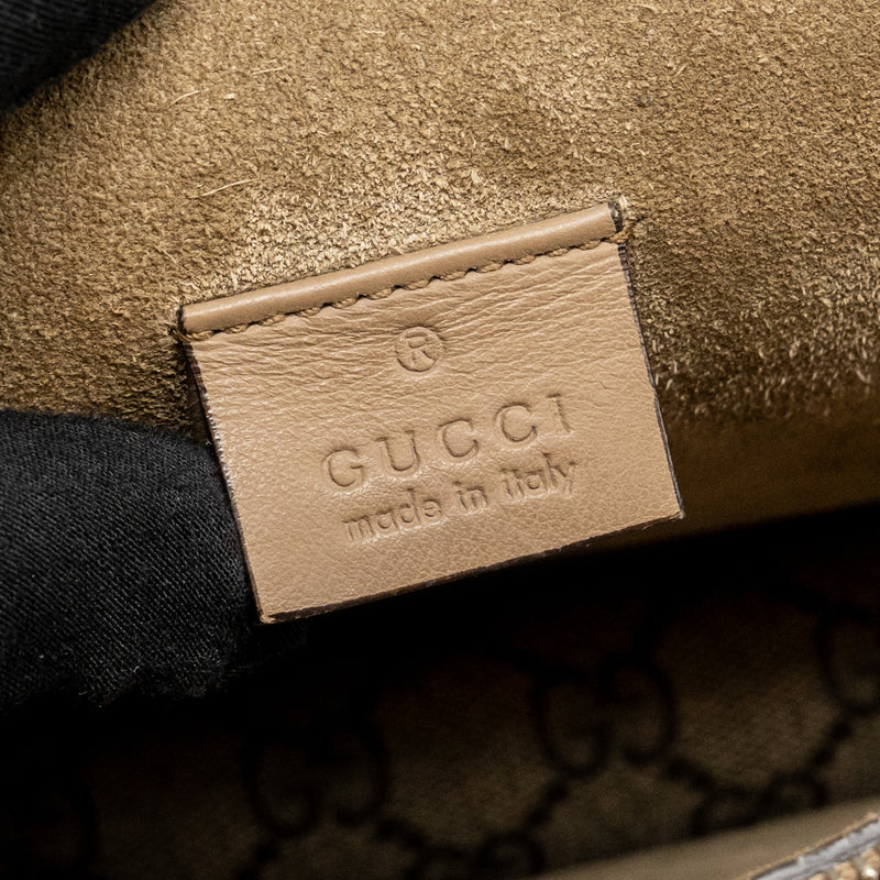 Gucci Medium Embroidered Dionysus Shoulder Bag GG Supreme Canvas/Leather Multicolour SHW