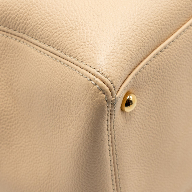 Chanel Cerf Tote Bag caviar beige GHW