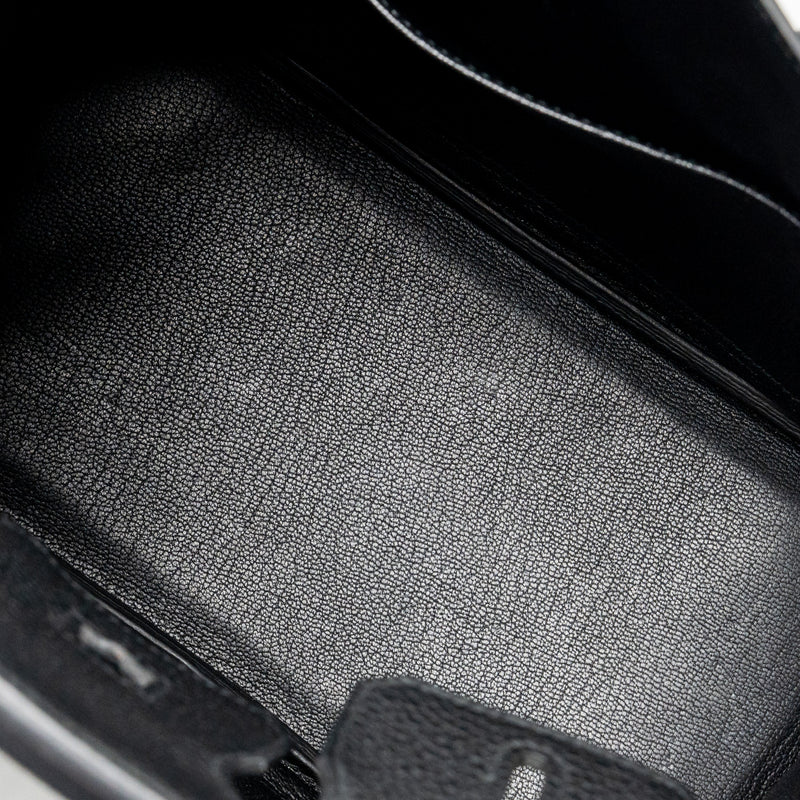 Hermes Birkin 25 Togo Black GHW Stamp U