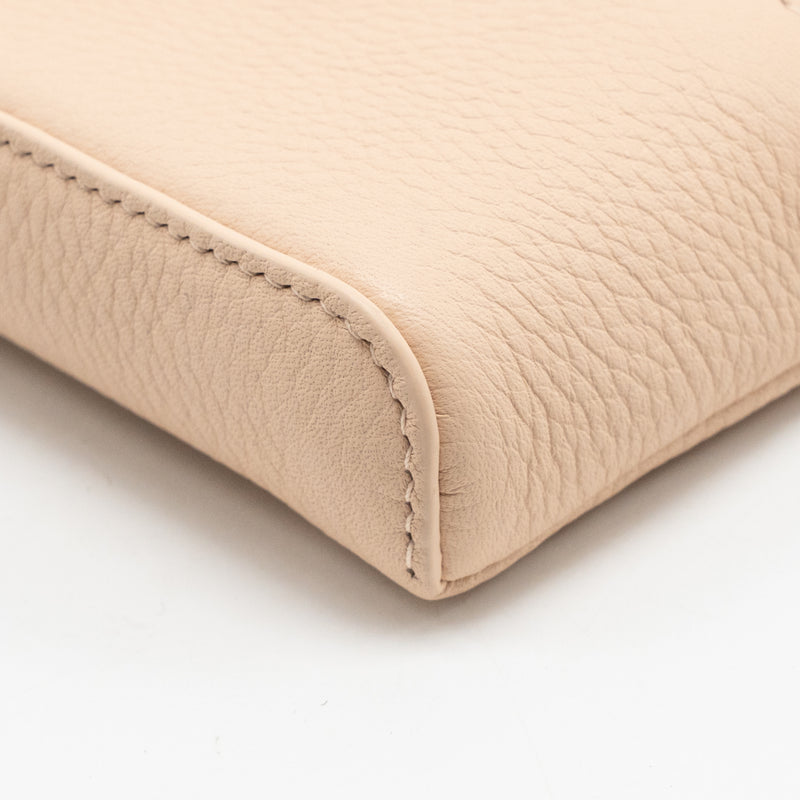 Loro Piana extra pocket mini pouch calfskin light pink GHW