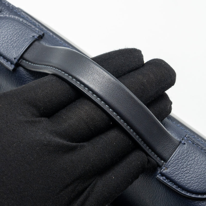 Hermes Mini 24/24 2424-21 bag evercolor / swift Blue Nuit/Caban/Zellige  GHW stamp B