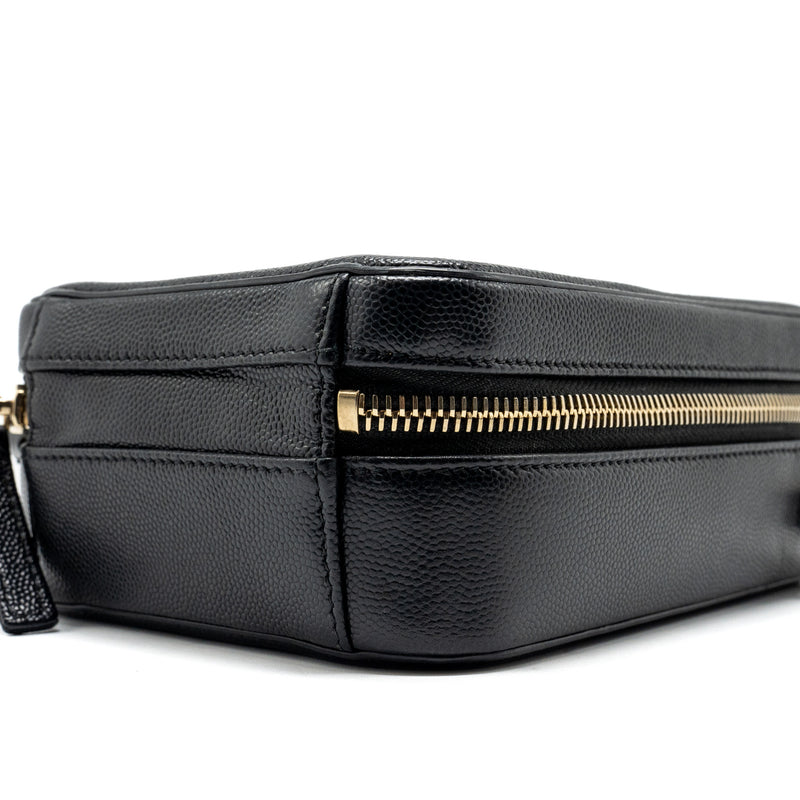 Chanel Filigree Vertical Vanity Case Caviar Black GHW