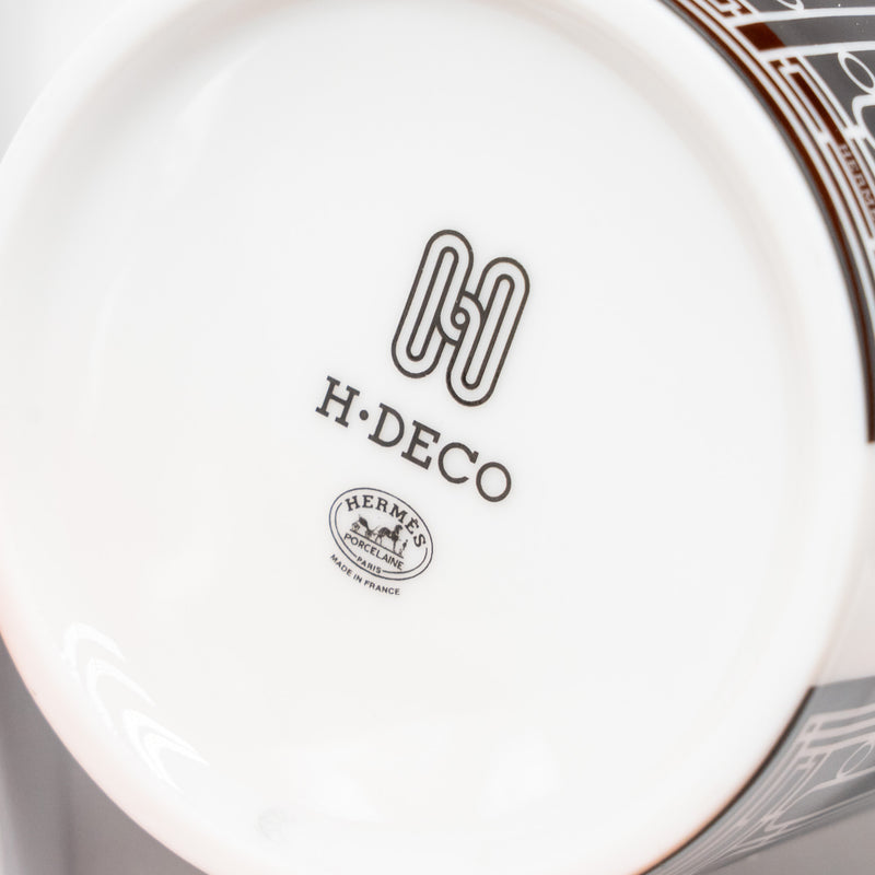 Hermes H Deco Mug Black (Sell in a set)