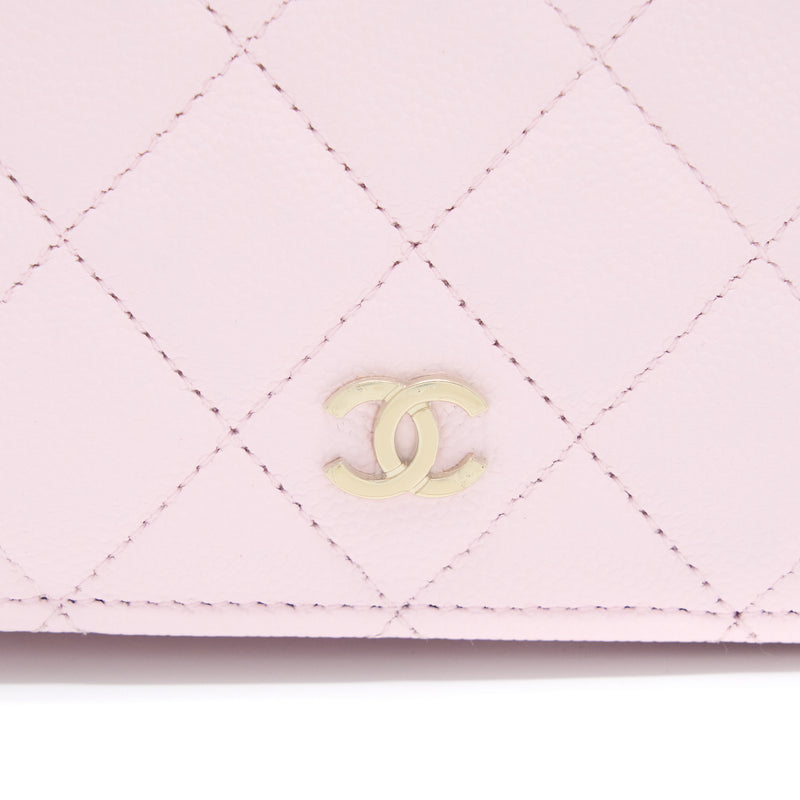 Chanel 2 in 1 Wallet on Chain Caviar Light Pink LGHW