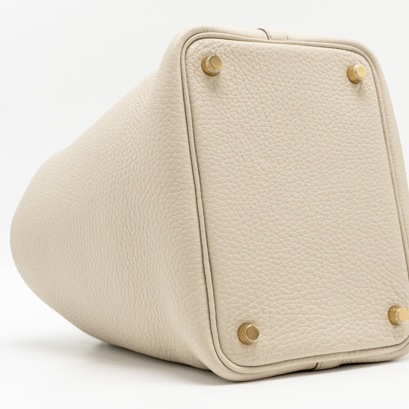Hermes Picotin 18 Lock Bag clemence beton GHW stamp U