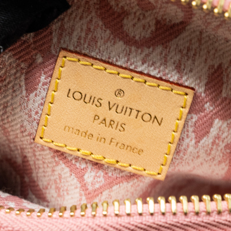 Louis Vuitton Nano Speedy Monogram Jacquard Denim Pink GHW