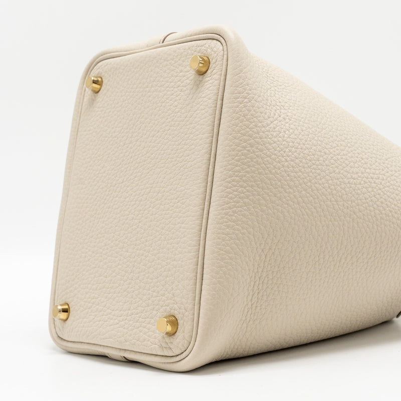 Hermes Picotin 18 Lock Bag clemence beton GHW stamp U