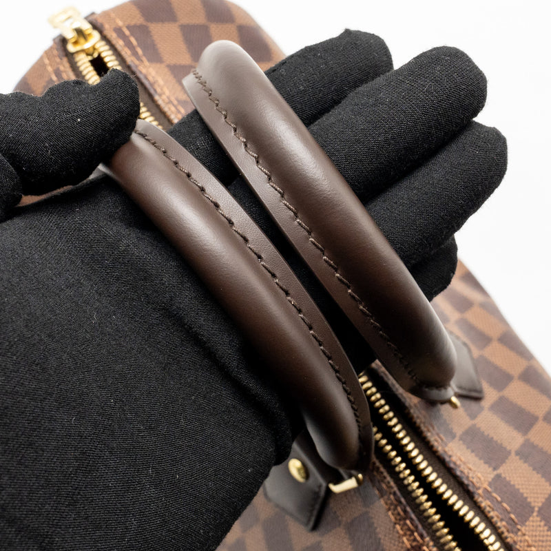 Louis Vuitton Speedy Bandouliere 25 Damier Ebene Canvas GHW