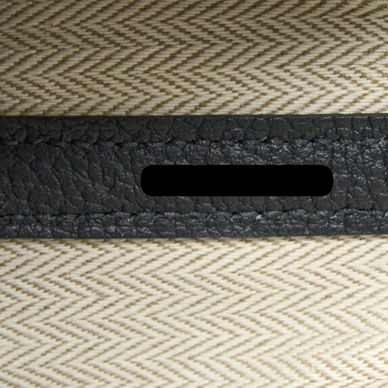 Hermes Garden Party 36 Negonda Black SHW Stamp U