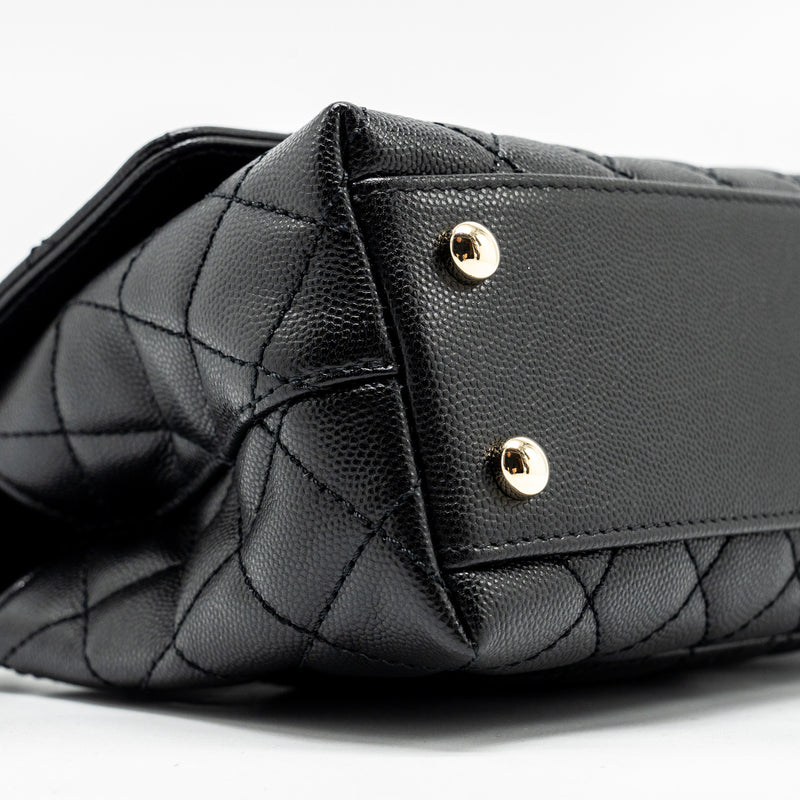 Chanel Small Coco Handle Caviar black LGHW (microchip)