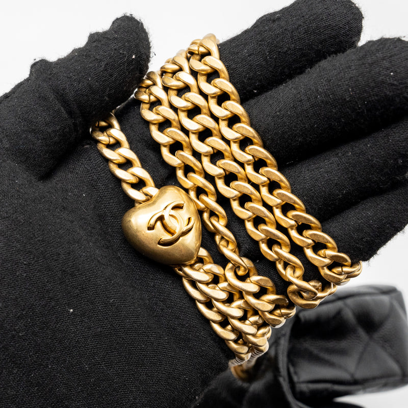 Chanel 23P Mini Coco Love Flap Bag Caviar Black GHW (Microchip)
