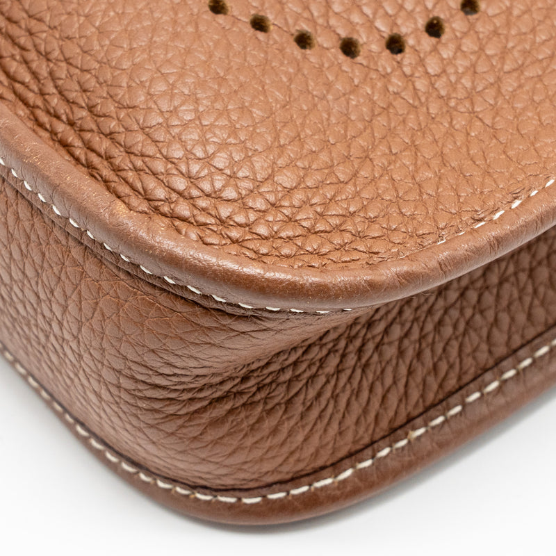 Hermes Mini Evelyne Clemence Gold SHW Stamp Z