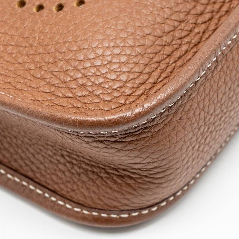 Hermes Mini Evelyne Clemence Gold SHW Stamp Z