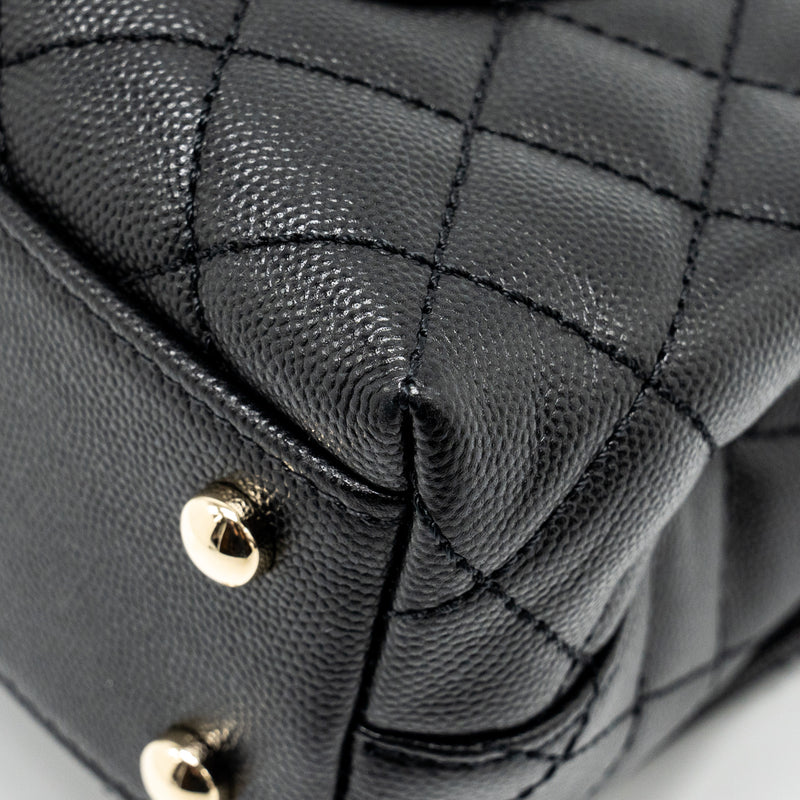 Chanel Small Coco Handle Caviar black LGHW (microchip)