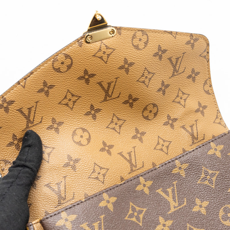 Louis Vuitton Pochette Métis Monogram Reverse Canvas GHW