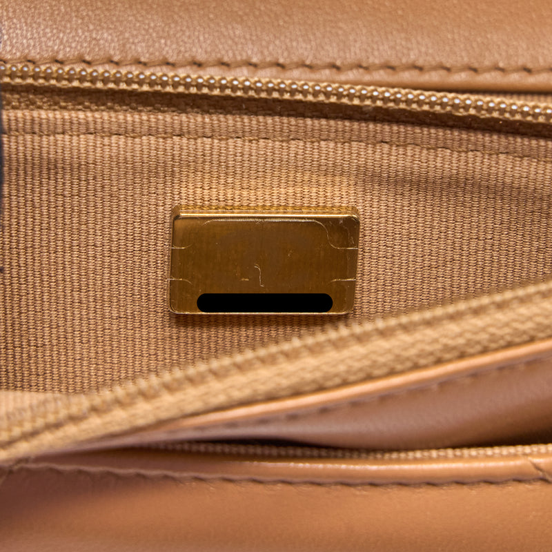 Chanel 19 Wallet on Chain Lambskin Caramel Multicolour Hardware (Microchip)